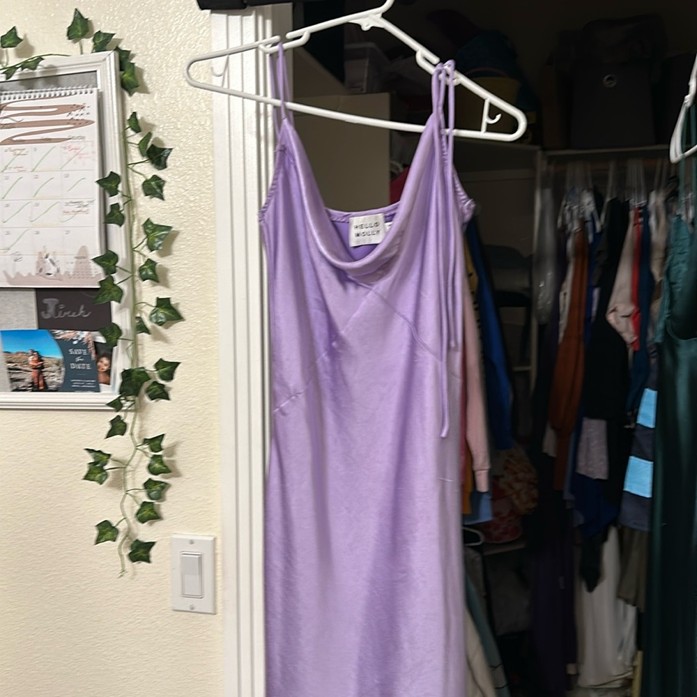 Hello Molly Purple Midi Dress Size 6